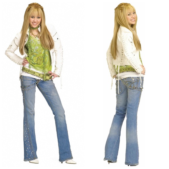 ASO Hannah Montana! Season 2 Rhinestones Studded Bootcut Jeans Size 25 - Picture 10 of 12